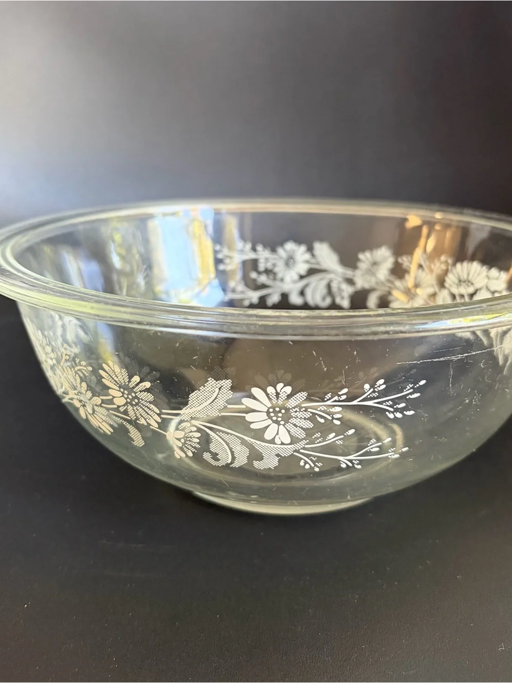 Pyrex vintage clear